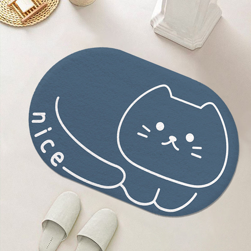 Cute Cartoon Food-Themed Bath Mat