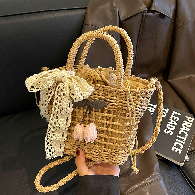 Bohemian Woven Straw Shoulder Bag