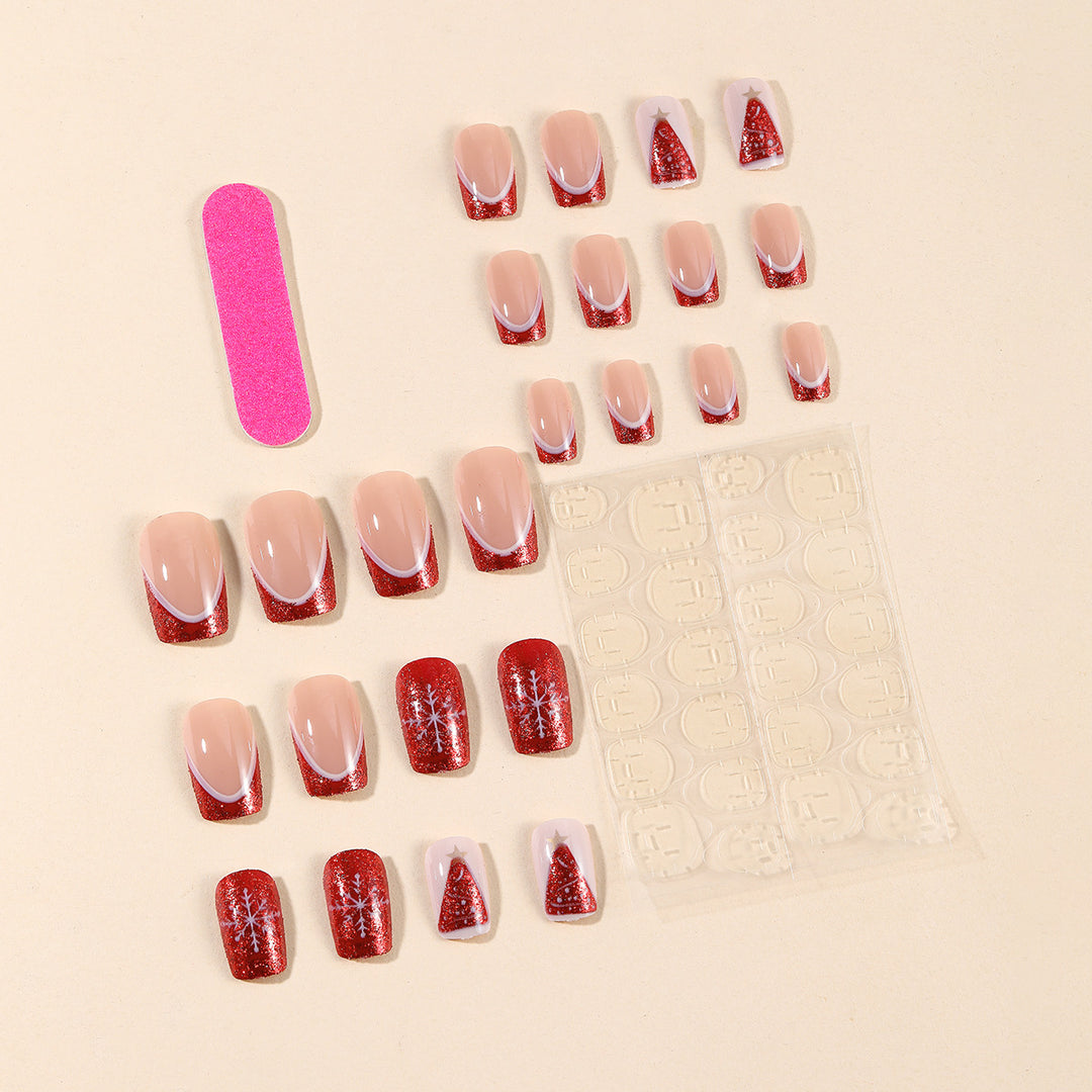 Festive Themed Acrylic Nail Art Extensions Kalsten