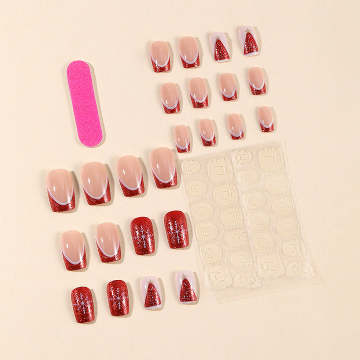 Festive Themed Acrylic Nail Art Extensions Kalsten