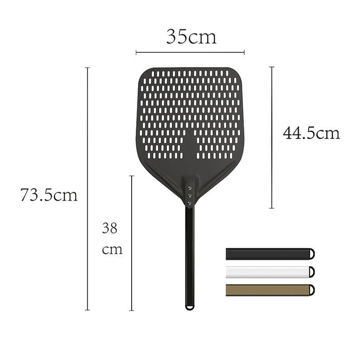 long-handle aluminum pizza peel with thin rectangular blade Kalsten