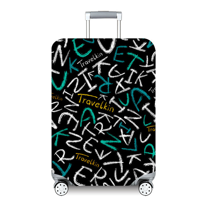 Unisex hard-shell travel suitcase with artistic landscape design Kalsten