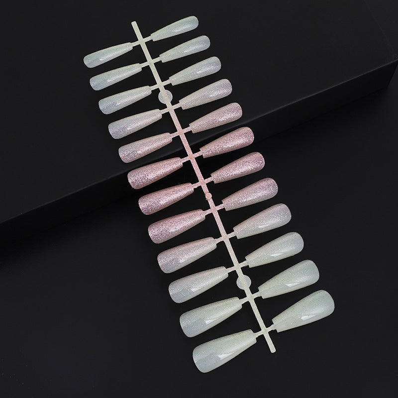 Nail art set with glitter and elegant transitions Kalsten