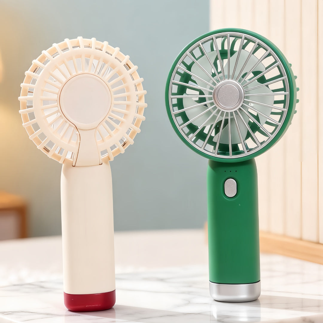 Ladies Portable Hand Fan with USB Connection and Ergonomic Design Kalsten