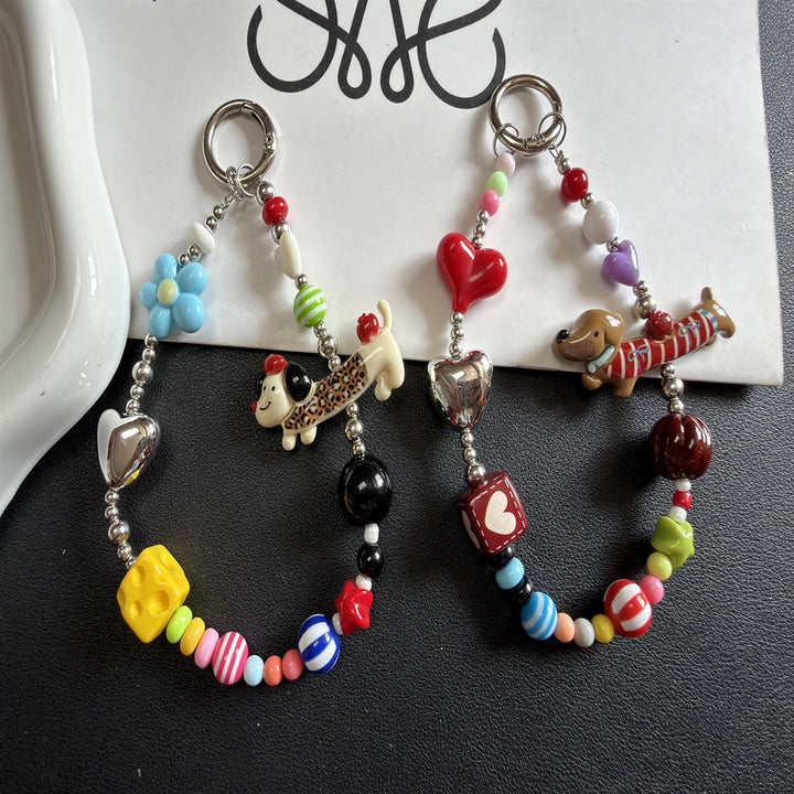 Cute Themed Bead Keychain Kalsten