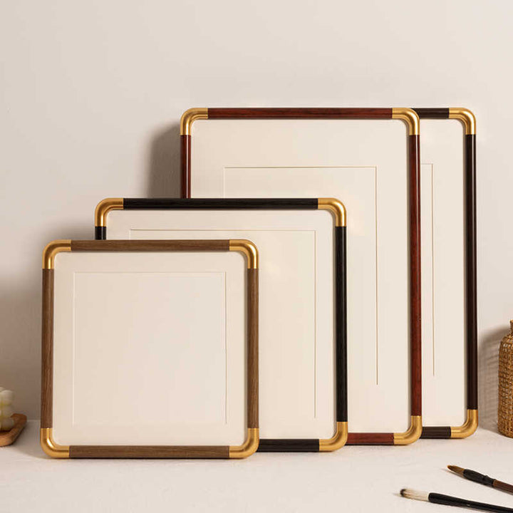 Decorative Wall Frame with Gold Accents