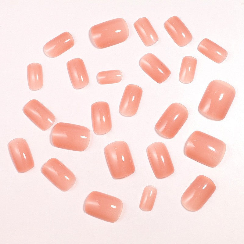 Natural Glossy Press-On Nail Set Kalsten