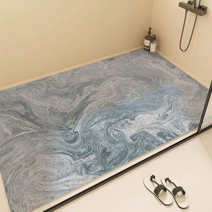 Marble Pattern Shower Mat Kalsten