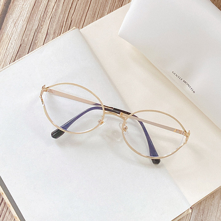 Round Sunglasses with Golden Accents Kalsten