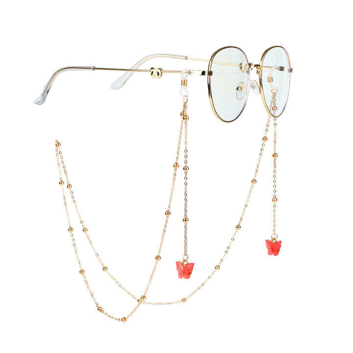 Glasses chain with butterfly pendants Kalsten