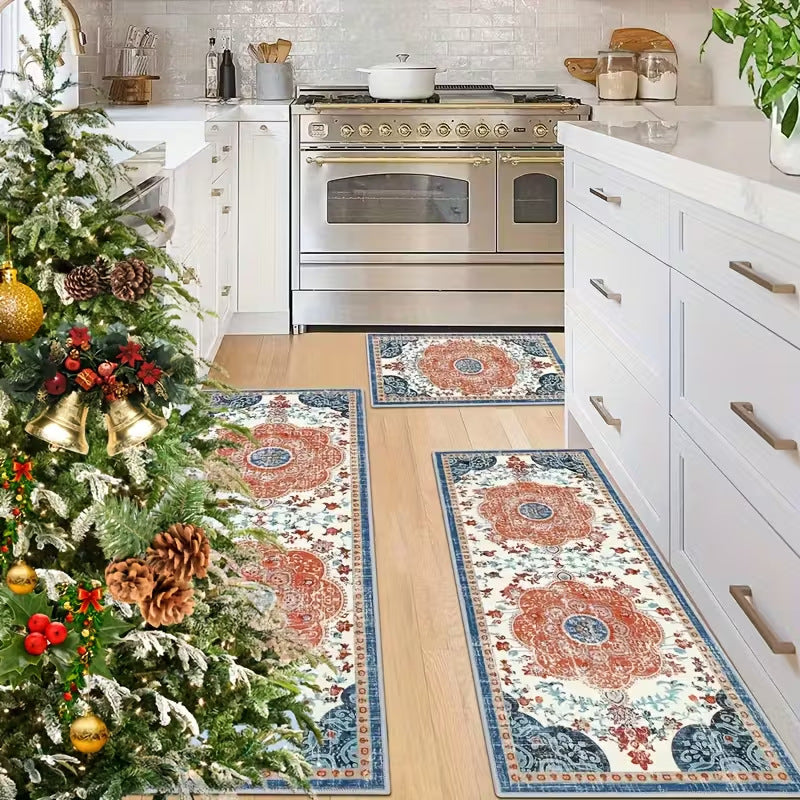 Decorative Bee-Themed Kitchen Mat