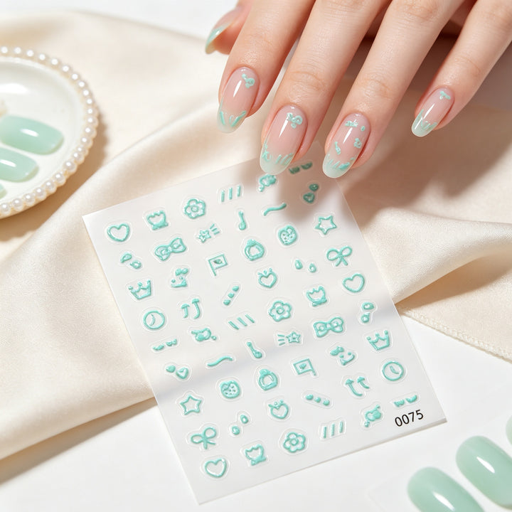 Decorative Nail Art Sticker Sheet