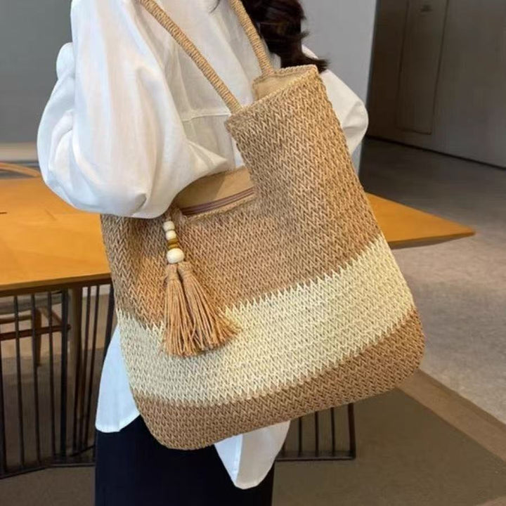 Woven Natural Material Crossbody Bag Kalsten