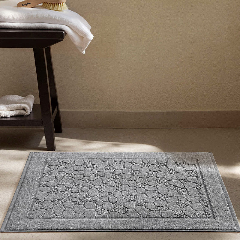 Soft Textured Round Bath Mat Kalsten