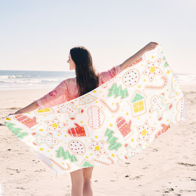 Beach towel in elegant jellyfish design Kalsten