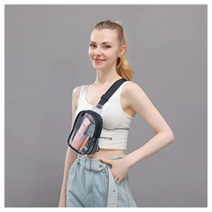 Practical Transparent Cosmetic Shoulder Bag Kalsten