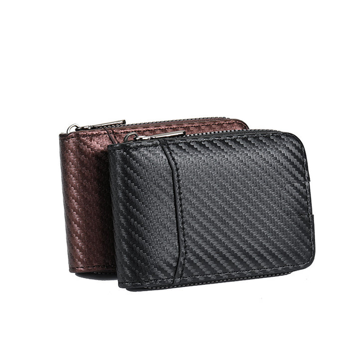 Carbon Fiber Zip-Around Wallet Kalsten
