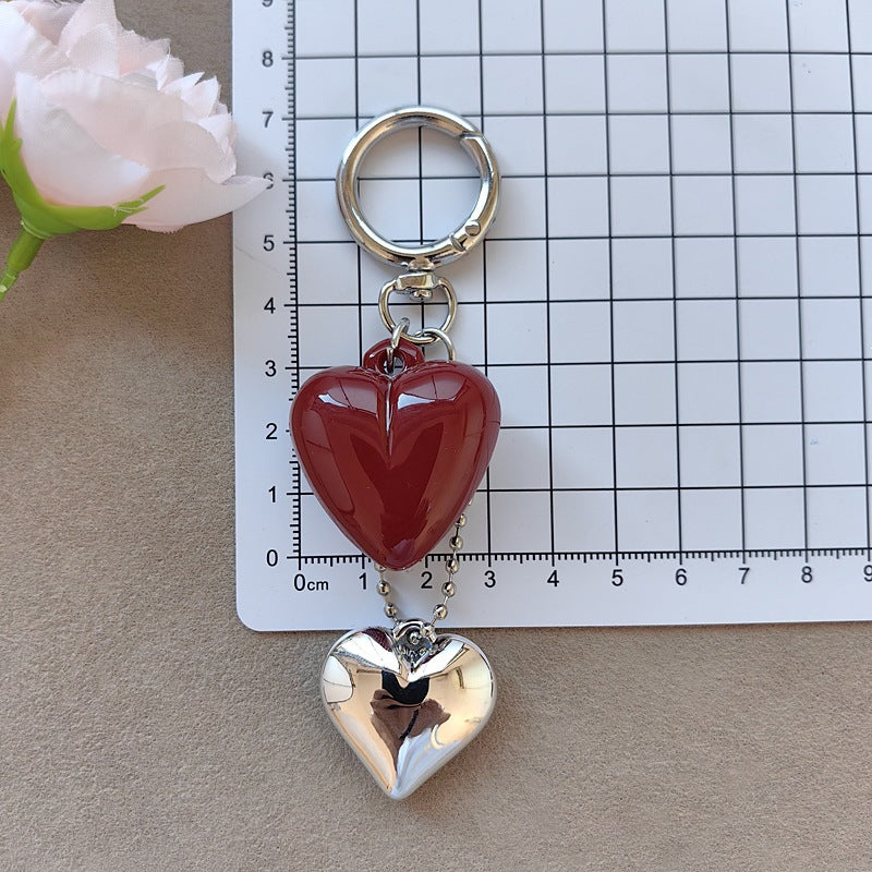 Keychain with bow and heart motif Kalsten