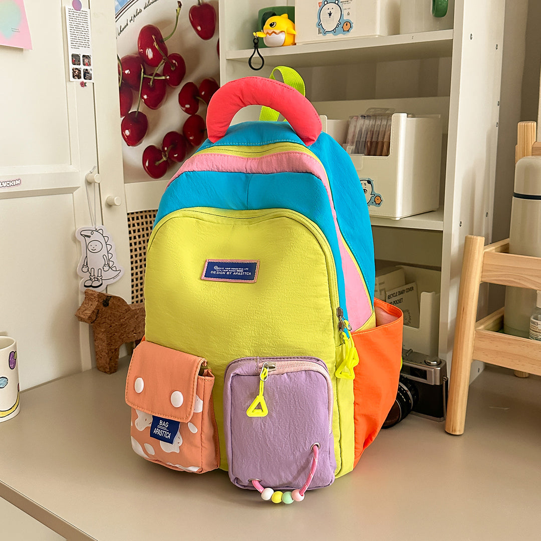 Colorful Multi-Pocket Backpack Kalsten