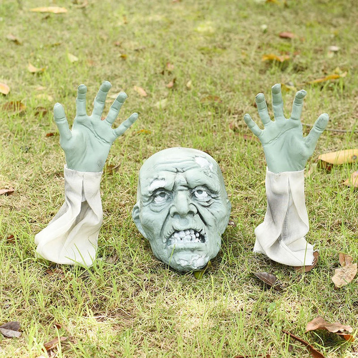 Zombie-Themed Realistic Hanging Head Decoration Kalsten