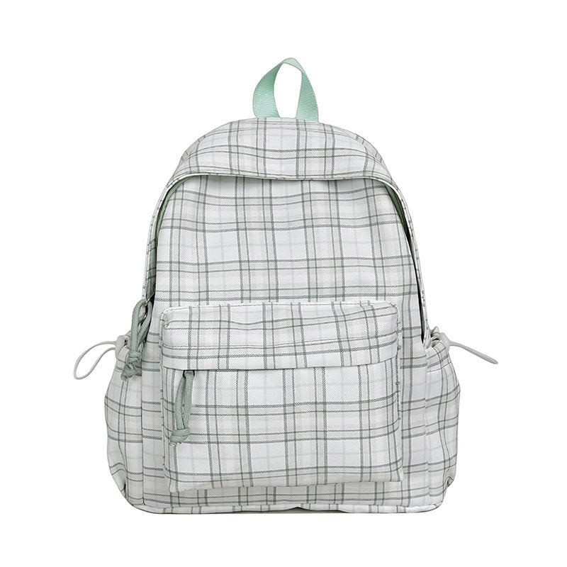 Stylish Checkered Pattern Backpack Kalsten
