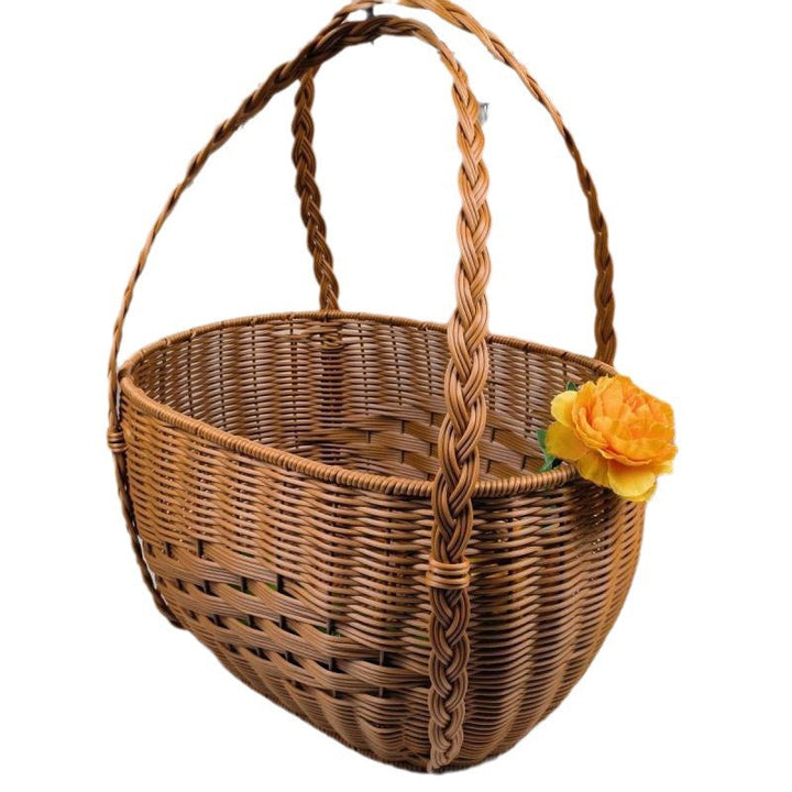 Handwoven Natural Wicker Storage Basket Kalsten