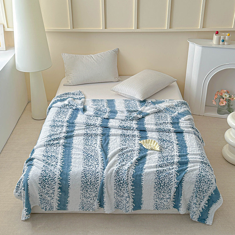Plush Textured Throw Blanket