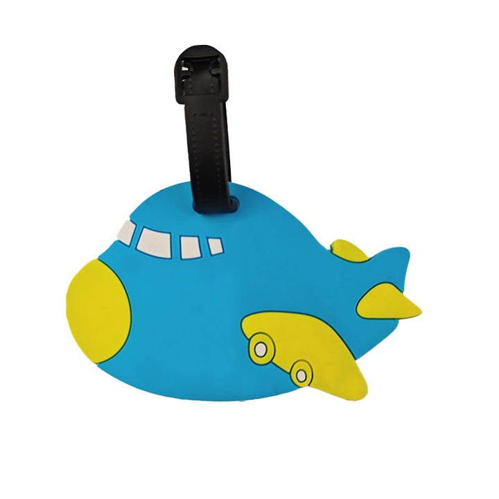 Ladies Padded Luggage Tag in Airplane Design Kalsten