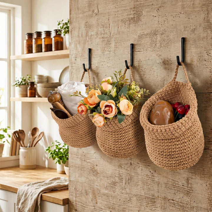 Decorative Macrame Storage Basket Kalsten