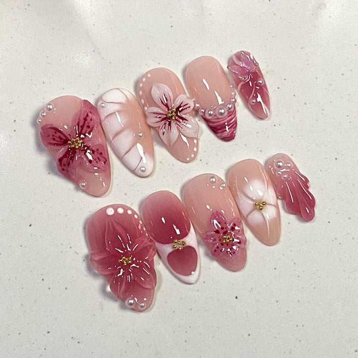 Professional Press-On Nail Set with Trendy Designs Kalsten