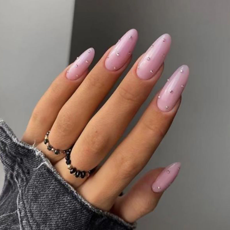 Elegant Glittery Press-On Nail Set Kalsten