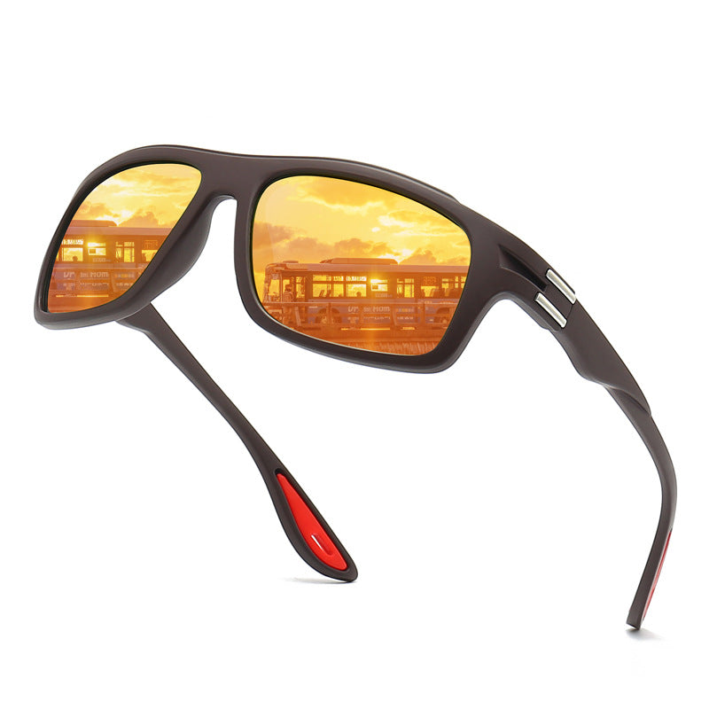 Men's sporty sunglasses with polarized lenses and shock-resistant frame Kalsten