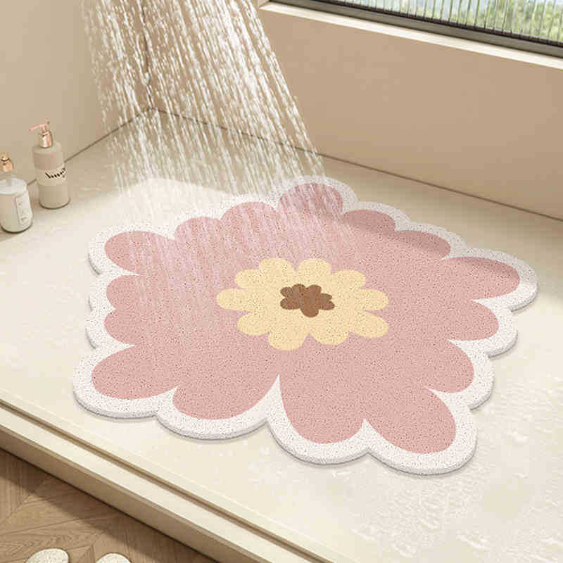 Floral Design Bath Mat Kalsten