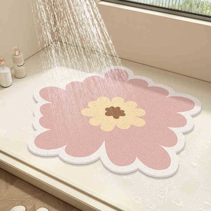 Floral Design Bath Mat Kalsten