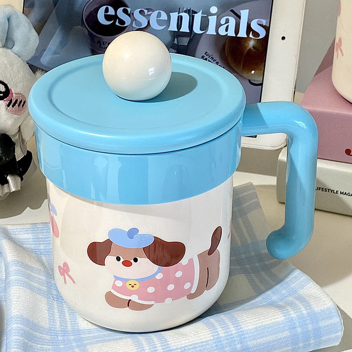 Coffee mug with playful dog design Kalsten
