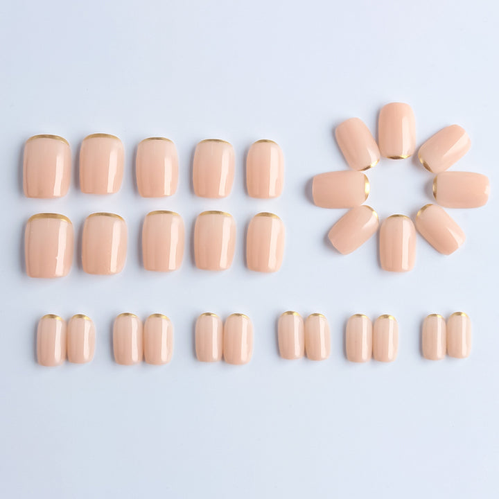 Decorative French Tip Press-On Nails Kalsten