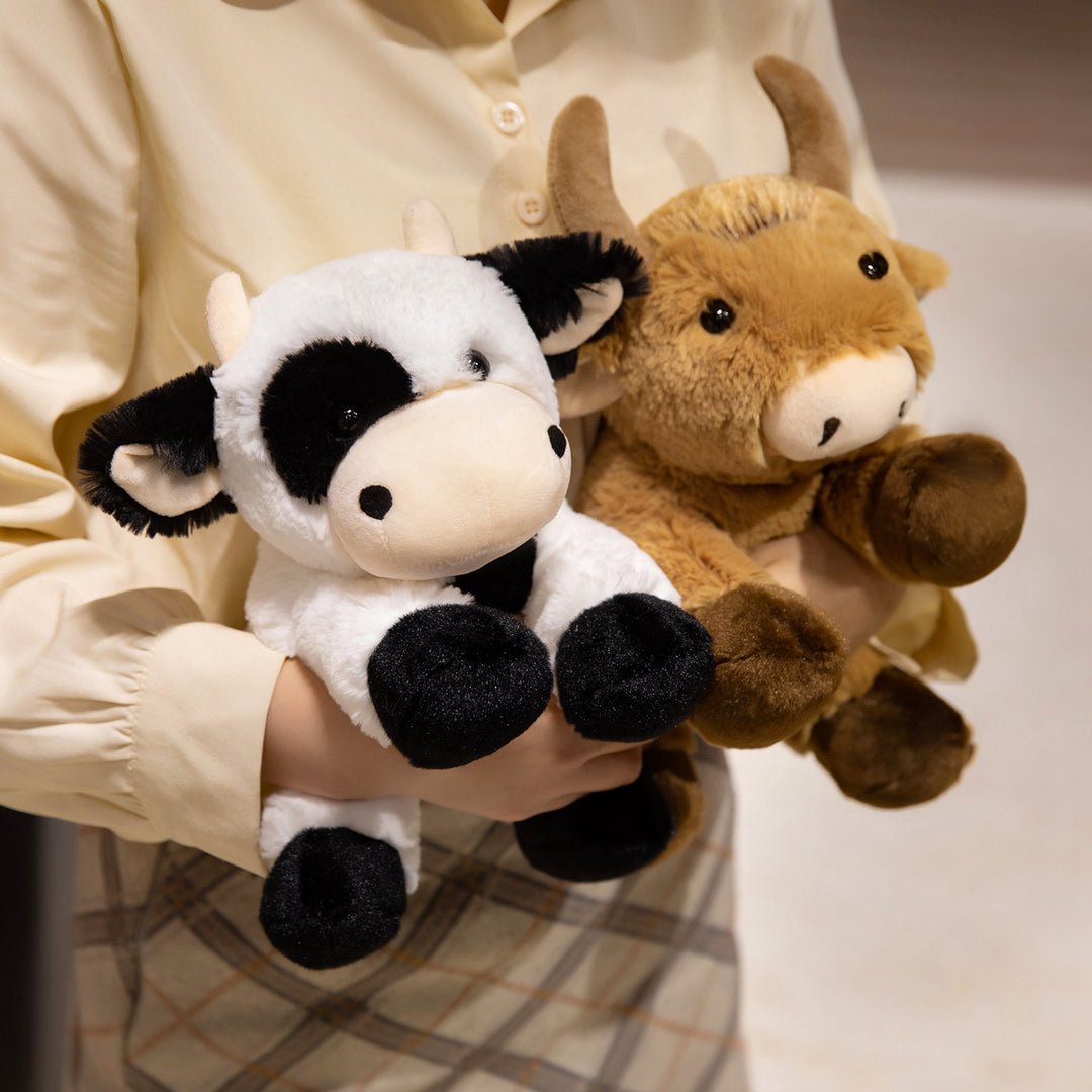 Premium Plush Lamb Comforter Stuffed Toy with Soft Faux-Fur and Embroidered Features Kalsten