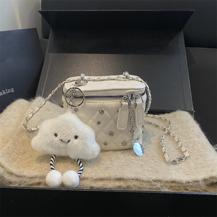Trendy Quilted Mini Crossbody Bag