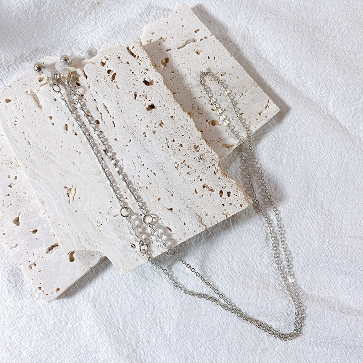 Elegant Glasses Holder Chain with Black Pearls Kalsten