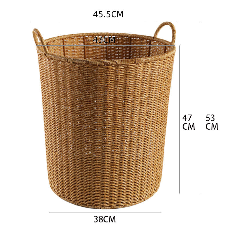 Handwoven Round Laundry Hamper Kalsten