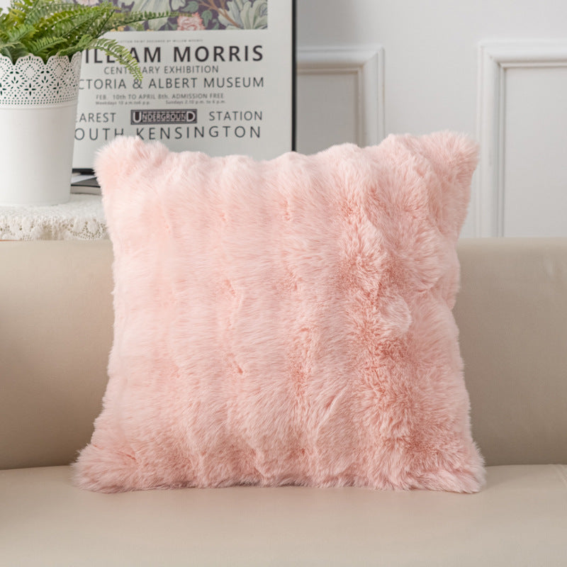 Luxurious Faux Fur Decorative Cushion