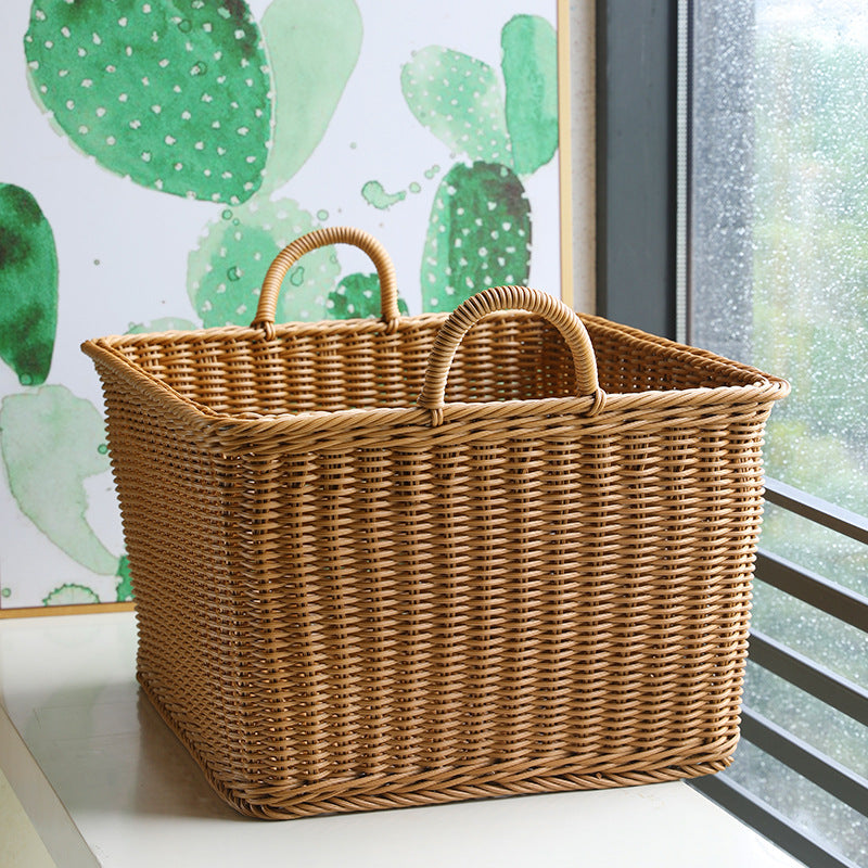 Unisex Spacious Storage Basket made of Woven Rattan Kalsten