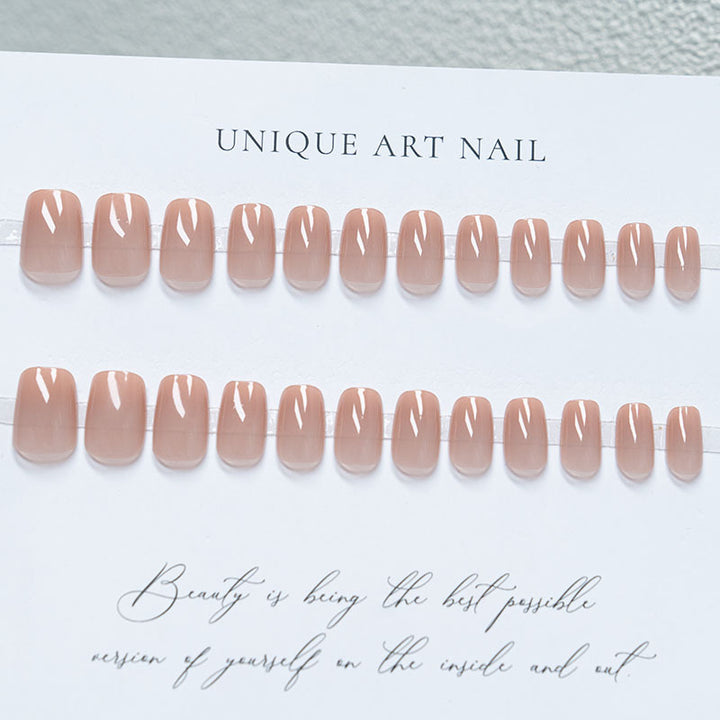 Natural Glossy Nail Art
