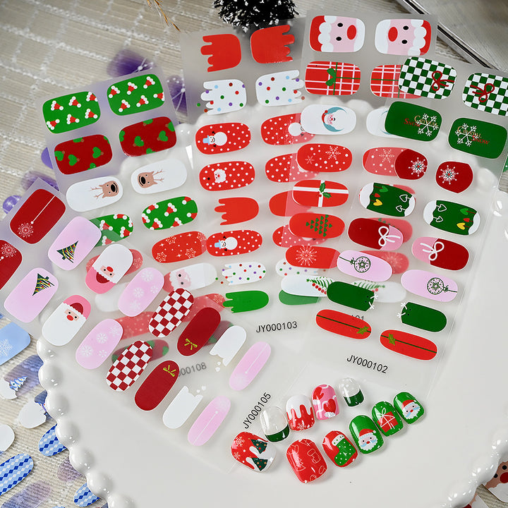 Holiday-Themed Nail Art Stickers
