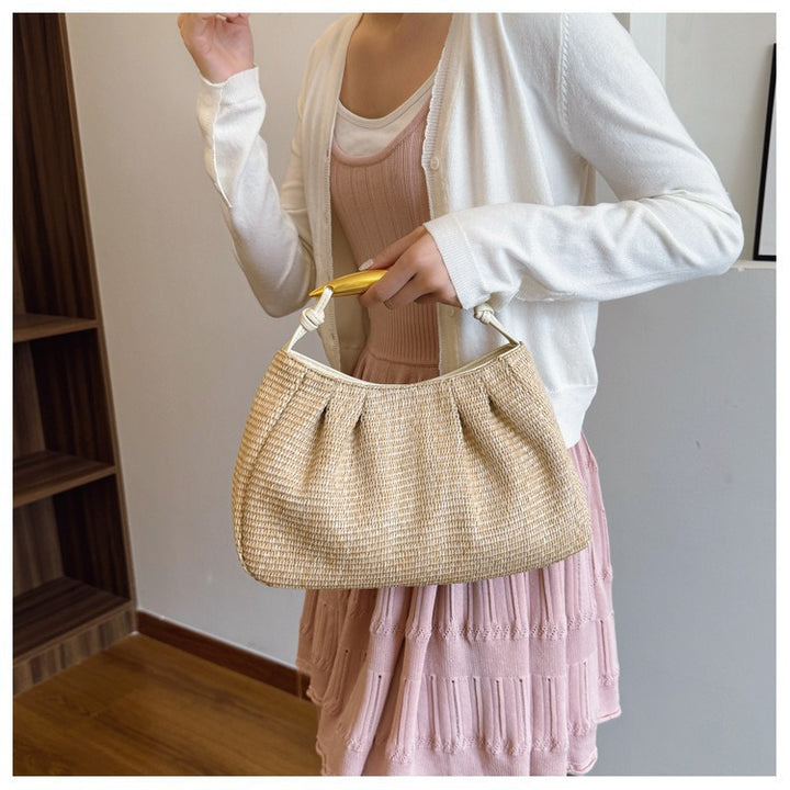 Handbag with Elegant Wooden Handle Kalsten