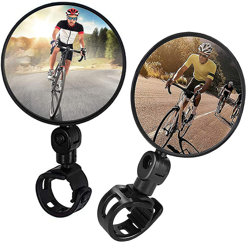 adjustable convex handlebar safety mirror with universal clamp for road and mountain bikes Kalsten