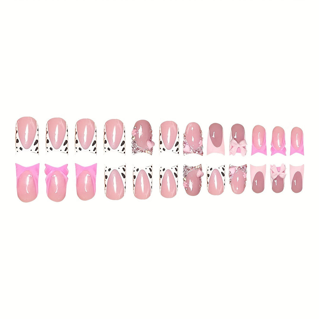 Decorative Bow Press-On Nail Set Kalsten