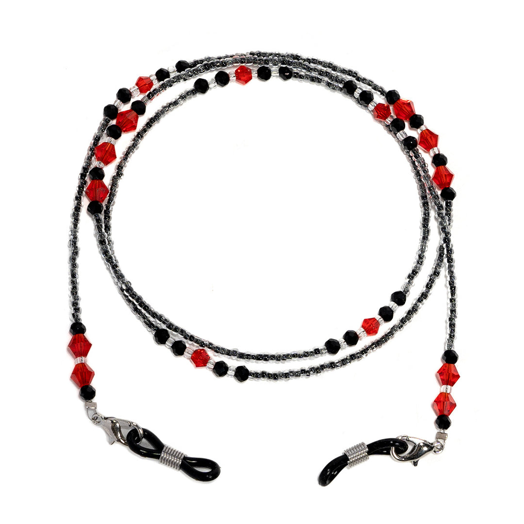 Elegant Purple Beaded Eyewear Chain kalsten