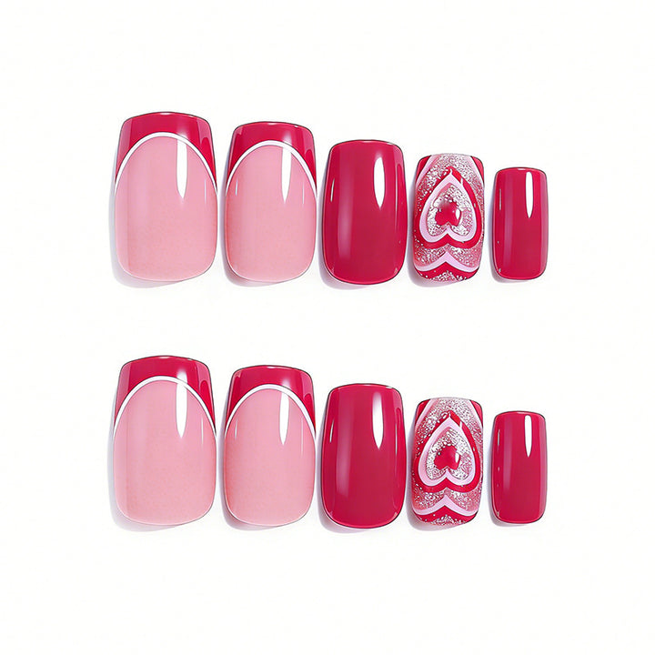 Heart-Embellished Nail Art Kalsten