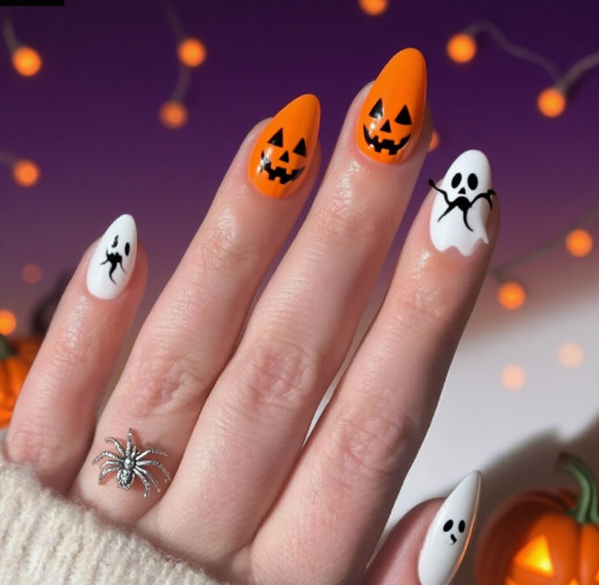 Halloween Themed Spooky Nail Art Kalsten